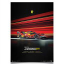 ポスター オートモビリスト フェラーリ 499P WEC 2024 コレクターズ エディション ポスター モータースポーツ 雑貨 Automobilist