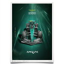 ポスター オートモビリスト アストンマーティン Aramco F1チーム AMR24 2024 グラフィカル ポスター モータースポーツ 雑貨 Automobi...