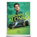 ポスター オートモビリスト アストンマーティン Aramco F1チーム フェルナンド・アロンソ 2024 グラフィカル ポスター モータースポーツ 雑貨 Au...