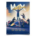ポスター オートモビリスト オラクル レッドブルレーシング M4X フェルスタッペン 2024 F1® ワールドドライバーズチャンピオン コレクターズ...