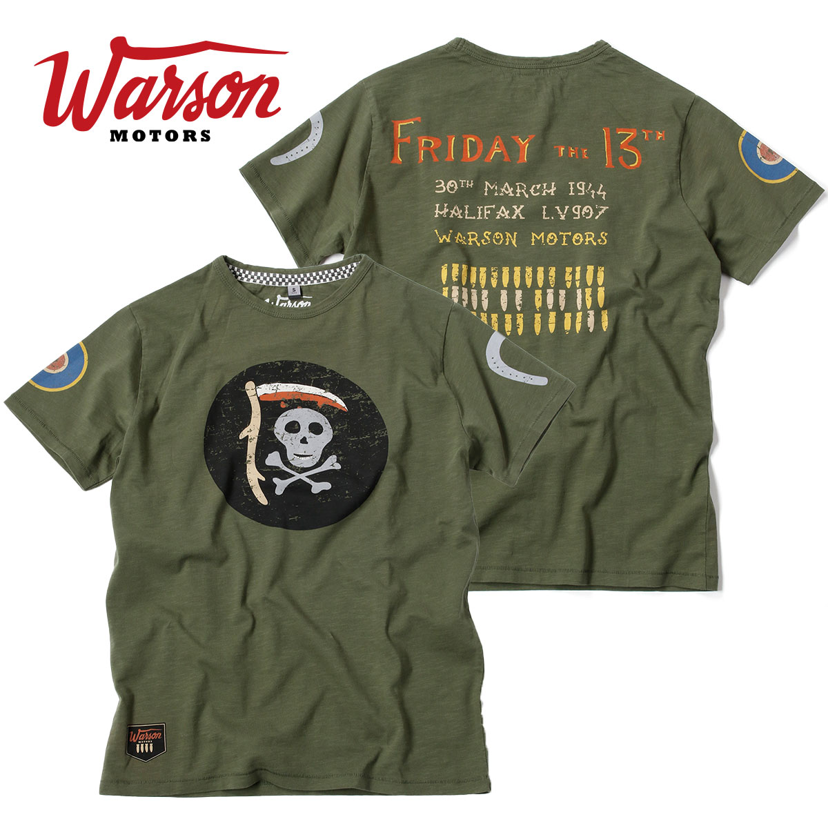 Tシャツ ワーソンモータース フライデー ザ 13th Tシャツ 車 ウェア Warson Motors