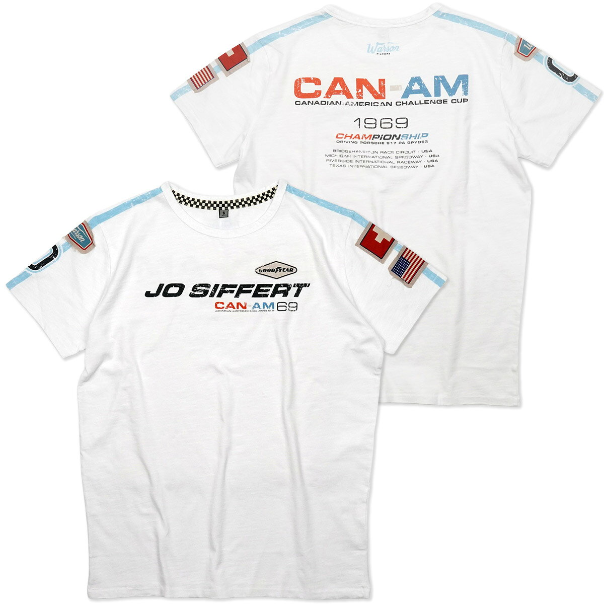 Tシャツ ワーソンモータース ジョー・シフェール 1969 カンナム Tシャツ 車 ウェア Warson Motors T-shirt Jo Siffert Canam 1969