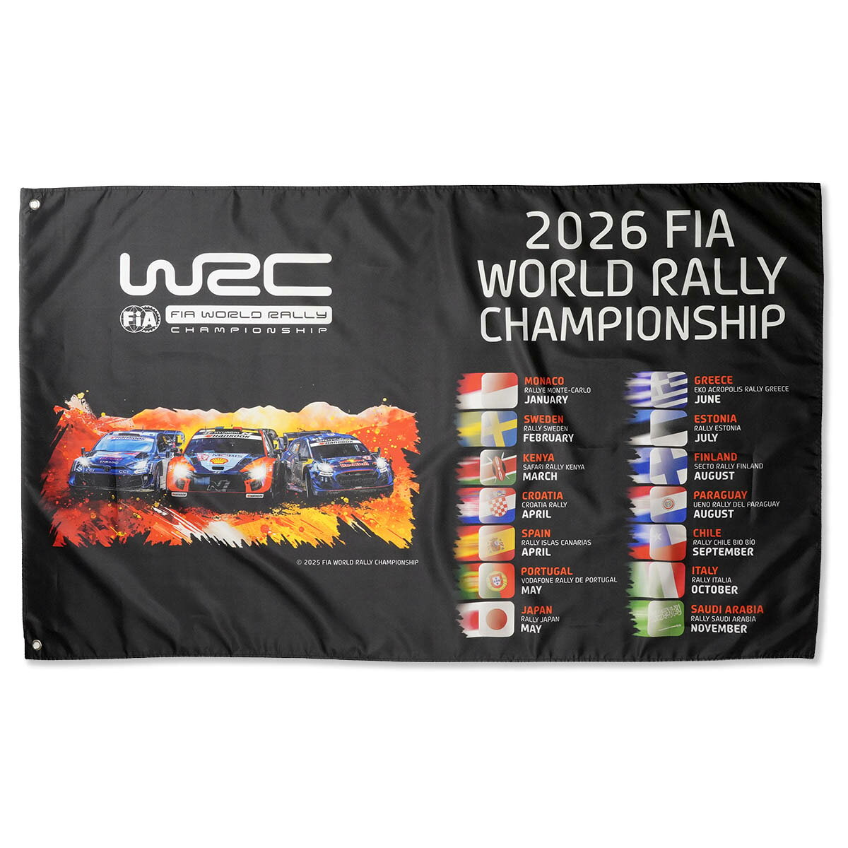 WRC シーズンフラッグ モータースポーツ 雑貨 世界ラリー選手権