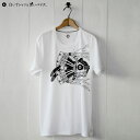 【白いTシャツと黒いバイク】FLY Tシャツ メンズ レディース ユニセックス ホワイト 半袖 日本製 シリアルナンバー入り【メール便可】