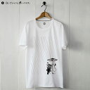 【白いTシャツと黒いバイク】good-luck Tシャツ メンズ レディース ユニセックス ホワイト 半袖 日本製 シリアルナンバー入り【メール便可】