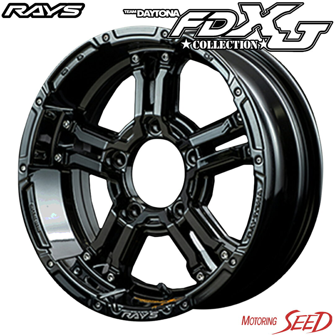 【ジムニーシエラ等に】RAYS TEAM DAYTONA FDX-J collection 16×5.5J 5H 139.7 +0 × YOKOHAMA GEOLANDAR M/T G003 LT225/75R16 サマータイヤホイール5本セット