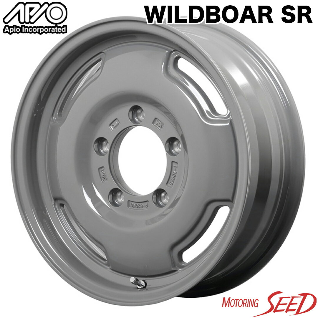 【ジムニー等に】APIO WILDBOAR SR 16×5.5J 5H 139.7 +20 × TOYO OPEN COUNTRY R/T ホワイトレター 185/85R16 105/103N LT サマータイヤホイール1本セット