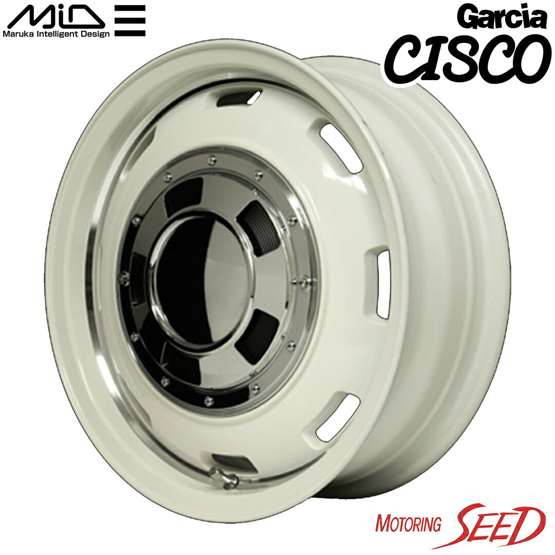 【ジムニー等に】MID マルカサービス Garcia CISCO 16×5.5J 5H 139.7 +20 × TOYO OPEN COUNTRY R/T ホワイトレター 185/85R16 105/103N LT サマータイヤホイール1本セット