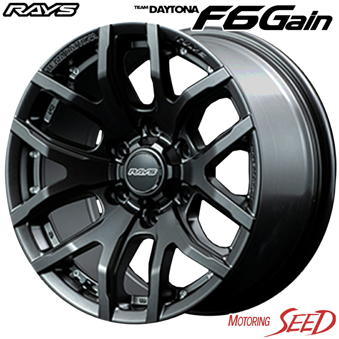 【FJクルーザー、プラド等に】RAYS TEAM DAYTONA F6 Gain 17×8J 6H 139.7 +20 × KENDA KR29 KLEVER M/T アウトラインホワイトレター LT265/70R17 サマータイヤホイール4本セット