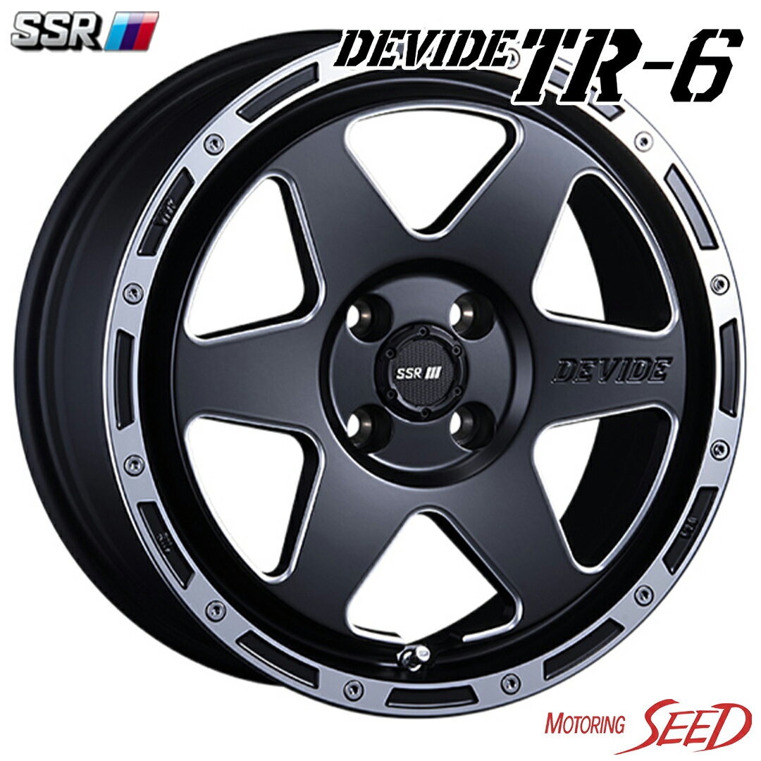 【タフト、ソリオ等に】SSR DEVIDE TR-6 15×4.5J 4H 100 +43 × DUNLOP エナセーブ RV504 165/65R15 サマータイヤホイール4本セット