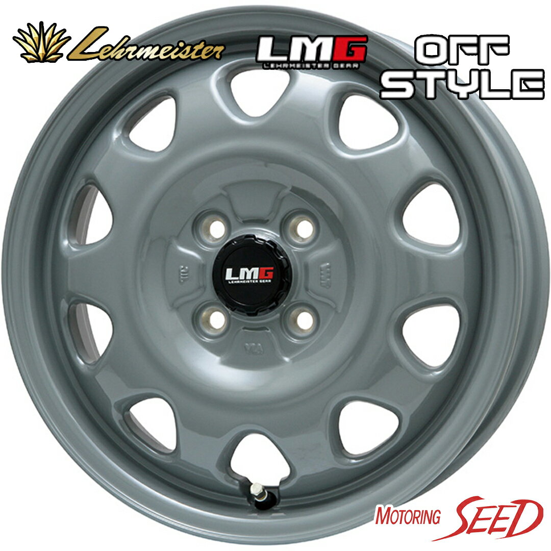 【N-BOX、ミラ、タント等に】LEHRMEISTER LMG OFF STYLE 15×4.5J 4H 100 +45 × YOKOHAMA BluEarth-RV RV03CK 165/55R15 サマータイヤホイール4本セット