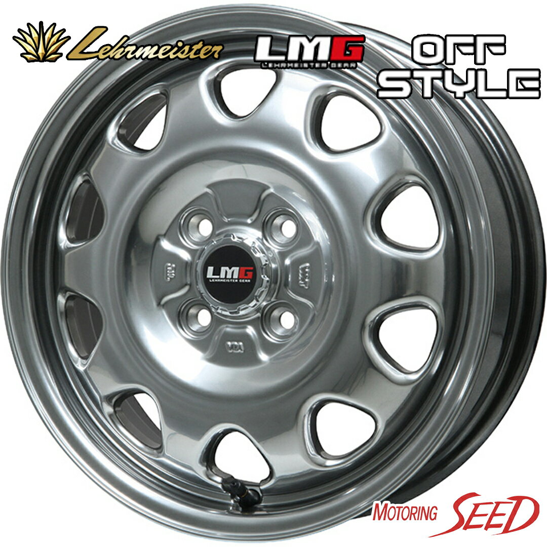 【パッソ等に】LEHRMEISTER LMG OFF STYLE 14×5J 4H 100 +39 × DUNLOP LE MANS V 175/65R14 サマータイヤホイール4本セット