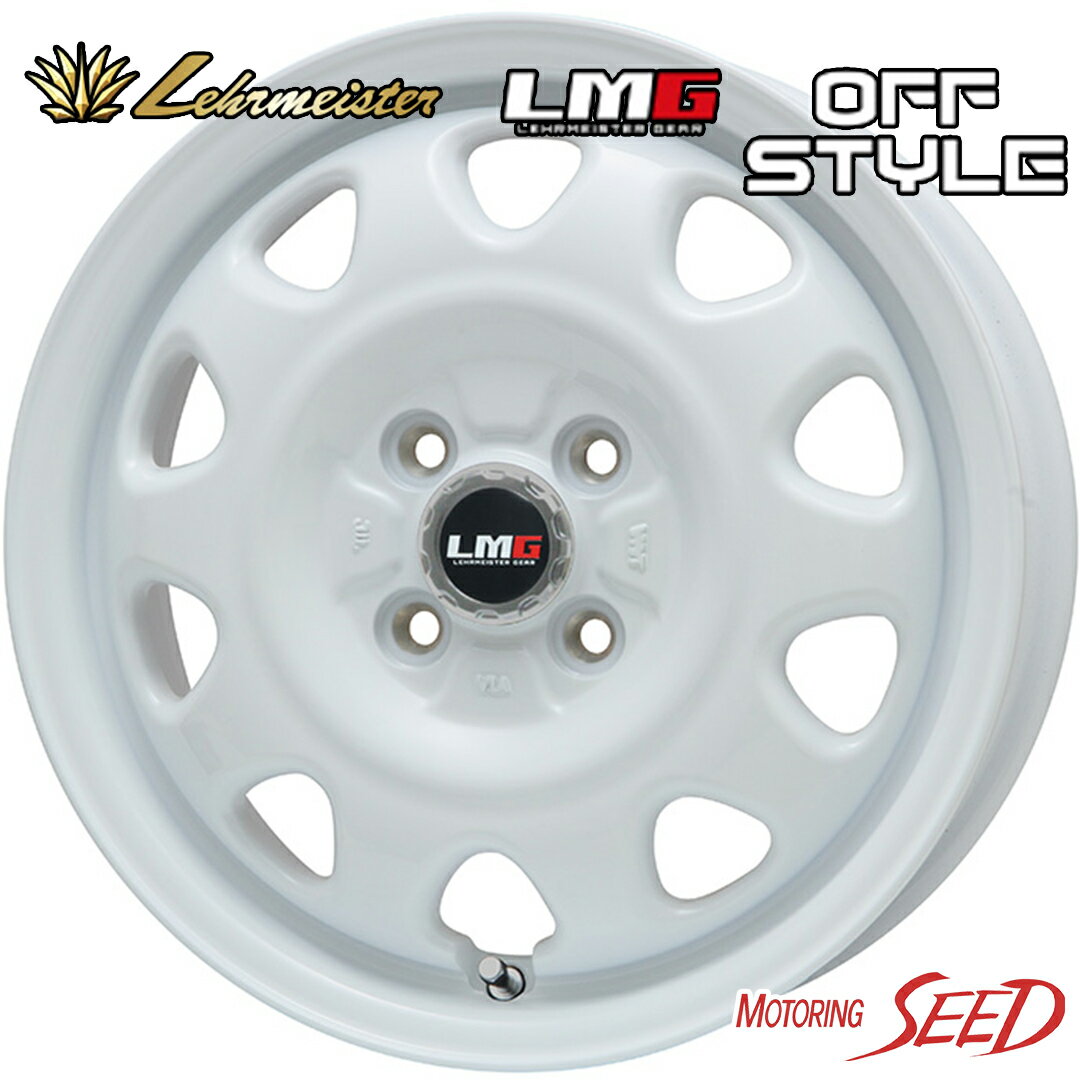 【ピノ モコ オッティ等に】LEHRMEISTER LMG OFF STYLE 14×4.5J 4H 100 45 × BRIDGESTONE NEXTRY 165/55R14 サマータイヤホイール4本セット