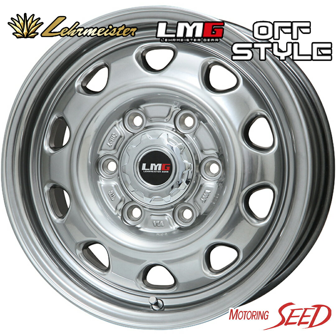 【ハイエース 200系等に】LEHRMEISTER LMG OFF STYLE 15×6J 6H 139.7 +33 × MICHELIN AGILIS CAMPING 215/70R15CP サマータイヤホイール4本セット