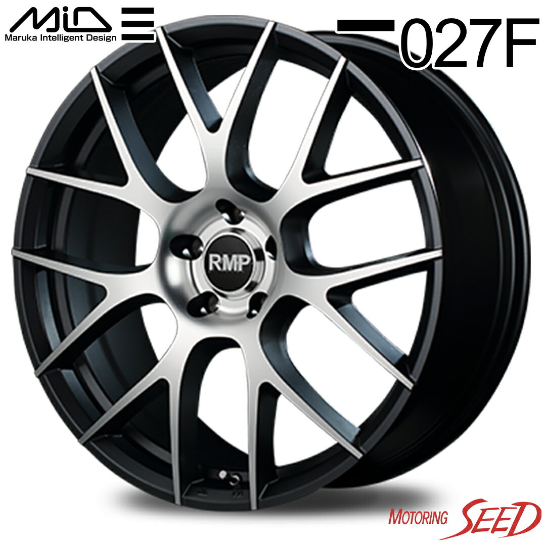 【エスティマ等に】MID RMP 027F 19×7.5J 5H 114.3 +48 × TOYO NANOENERGY 3PLUS 225/40R19 サマータイヤホイール4本セット