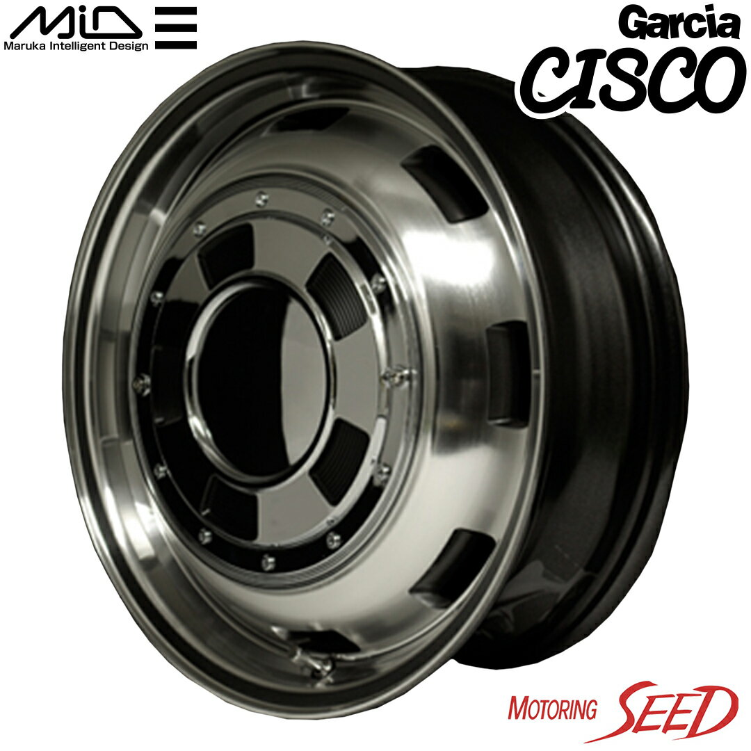 【グランビア等に】MID Garcia CISCO 16×7J 6H 139.7 +25 × TOYO OPEN COUNTRY R/T ホワイトレター 215/65R16 C 109/107Q サマータイヤホイール4本セット