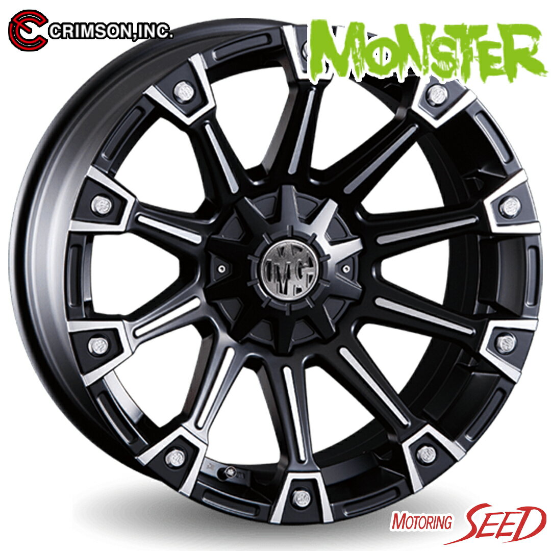 ESHS饦ˡCRIMSON MG MONSTER 177J 10H 114.3 +35  BRIDGESTONE POTENZA S007A 215/55R17 ޡۥ4ܥå