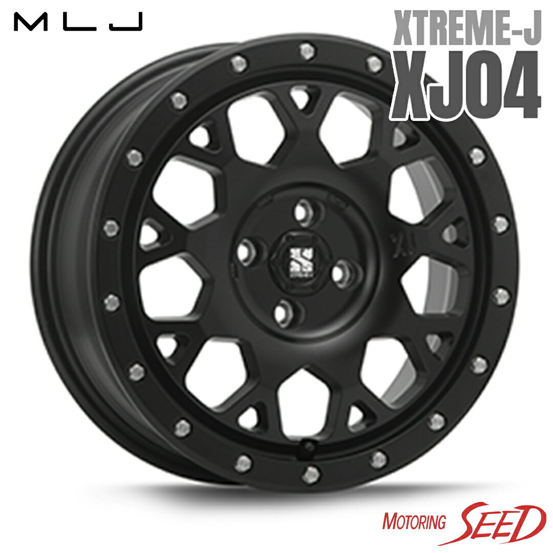 【デミオ、ノート等に】MLJ XTREME-J XJ04 16×6.5J 4H 100 +38 × BRIDGESTONE ECOPIA NH200 195/55R16 サマータイヤホイール4本セット