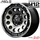 【アクア、ポルテ等に】MID NITRO POWER H12 SHOTGUN 15×5J 4H 100 +45 × DUNLOP ALL SEASON MAXX AS1 175/65R15 オールシーズンタイヤホイール4本セット