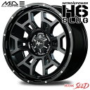 【プレジデント等に】MID NITRO POWER H6 SLUG 16×7J 5H 114.3 +40 × DUNLOP VEURO VE303 225/60R16 サマータイヤホイール4本セット