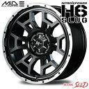 【プリウスα等に】MID NITRO POWER H6 SLUG 17×7J 5H 114.3 +42 × DUNLOP エナセーブ EC204 215/50R17 サマータイヤホイール4本セット