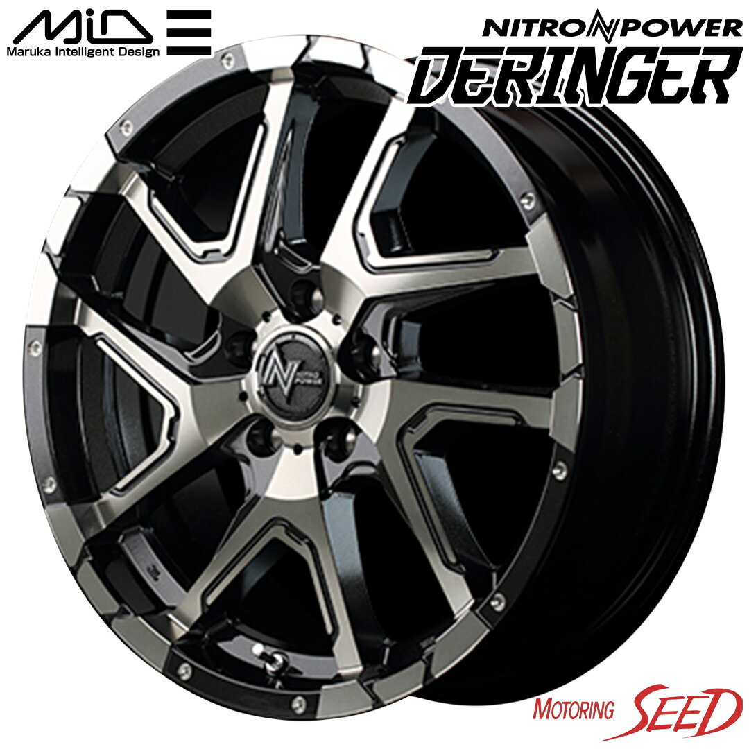 y~IɁzMID NITRO POWER DERINGER 18~7J 5H 114.3 +42 ~ DUNLOP DIREZZA DZ101 215/40R18 T}[^CzC[4{Zbg