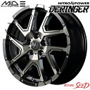 【レクサスES、HS等に】MID NITRO POWER DERINGER 17×7J 5H 114.3 +42 × DUNLOP ALL SEASON MAXX AS1 215/55R17 オールシーズンタイヤホイール4本セット