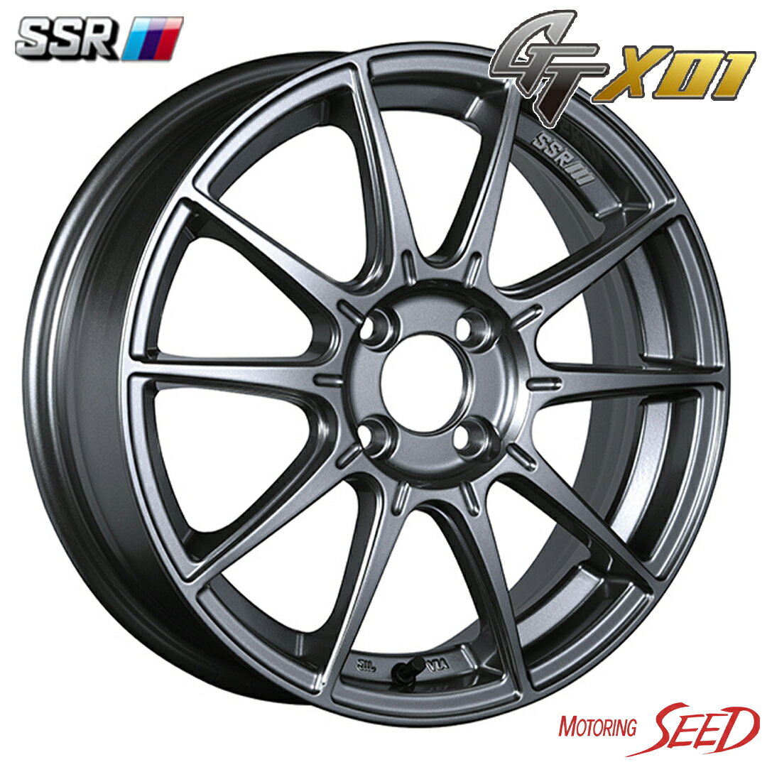 【ノート、キューブ、デミオ等に】SSR GT X01 16×6.5J 4H 100 +42 × TOYO NANOENERGY 3PLUS 195/55R16 サマータイヤホイール4本セット