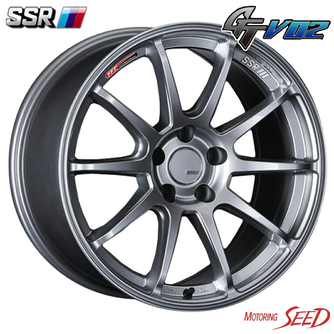 【クラウン、カムリ等に】SSR GT V02 18×7.5J 5H 114.3 +43 × HANKOOK KINERGY GT 225/45R18 サマータイヤホイール4本セット