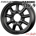 【ジムニー等に】FABULOUS BARONE MC-9 16×6J 5H 139.7 -5 × MUDSTAR WANPAKU M/T 185/85R16 サマータイヤホイール4本セット