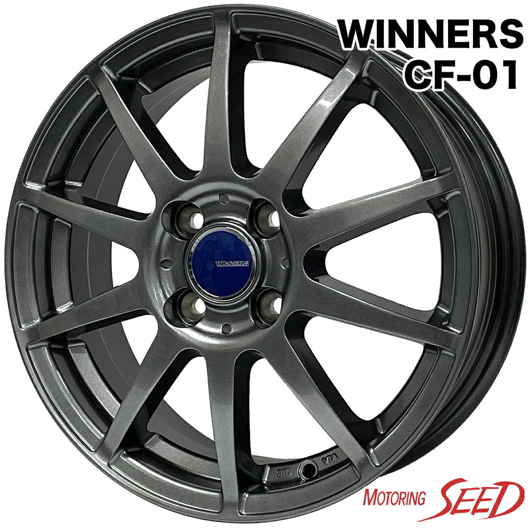 【ハイゼット、キャリー等に】 WINNERS CF-01 12×4J 4H 100 +42 × TOYO SD-K7 145/80R12 サマータイヤホイール4本セット