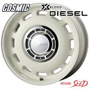 【クロスビー スイフト等に】COSMIC X BLOOD DIESEL 15×6J 4H 100 42 × MUDSTAR RADIAL A/T ホワイトレター 175/65R15 サマータイヤホイール4本セット