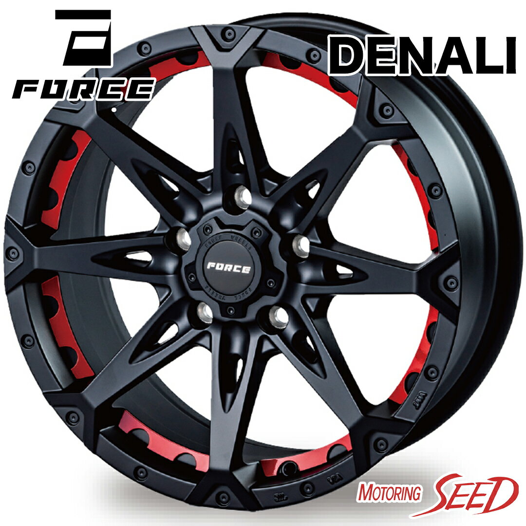 【ランエボ等に】FORCE DENALI 17×7.5J 5H 114.3 +38 × DUNLOP SP SPORT MAXX 060+ 235/45R17 サマータイヤホイール4本セット