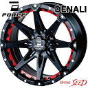 【ハイラックス、プラド等に】FORCE DENALI 17×8J 6H 139.7 +20 × DUNLOP GRANDTREK PT3 265/65R17 サマータイヤホイール4本セット(2)