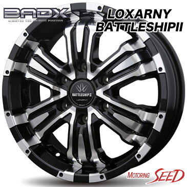 【ハイエース等に】BADX LOXARNY BATTLESHIP2 18×7J 6H 139.7 +38 × PIRELLI POWERGY 215/55R18 サマータイヤホイール4本セット