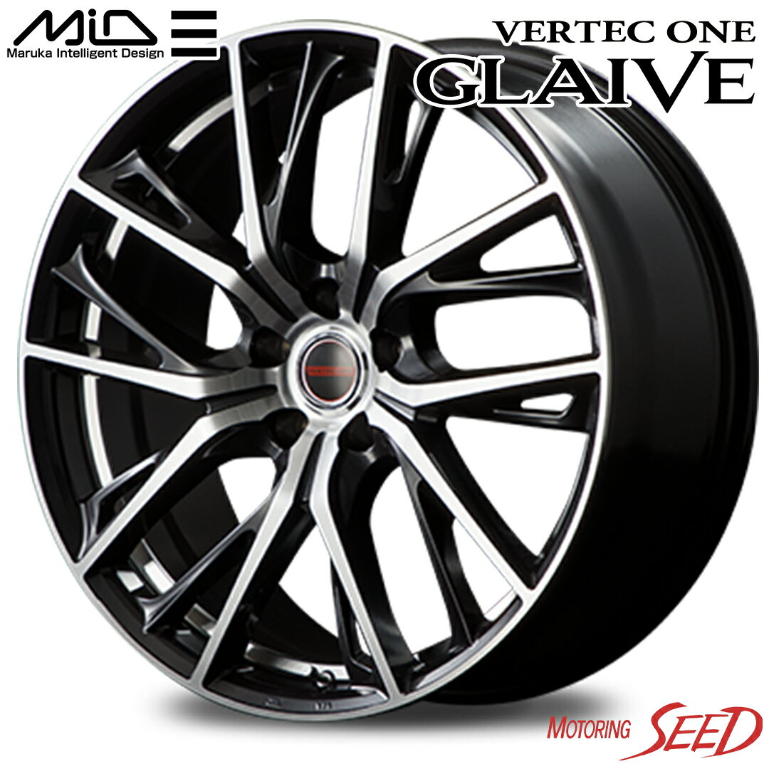 ڥ饦 210ϡ220ˡMID VERTEC ONE GLAIVE 188J 5H 114.3 +42  DUNLOP ʥ RV505 225/45R18 ޡۥ4ܥå