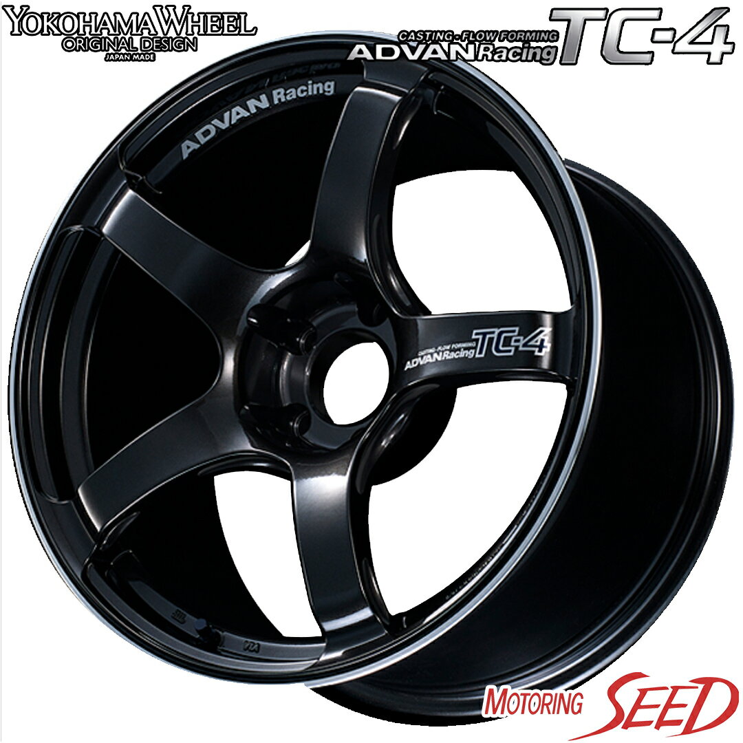 y86ABRZɁzYOKOHAMA ADVAN Racing TC-4 17~7.5J 5H 100 +45 ~ TOYO PROXES R1R 225/45R17 T}[^CzC[4{Zbg