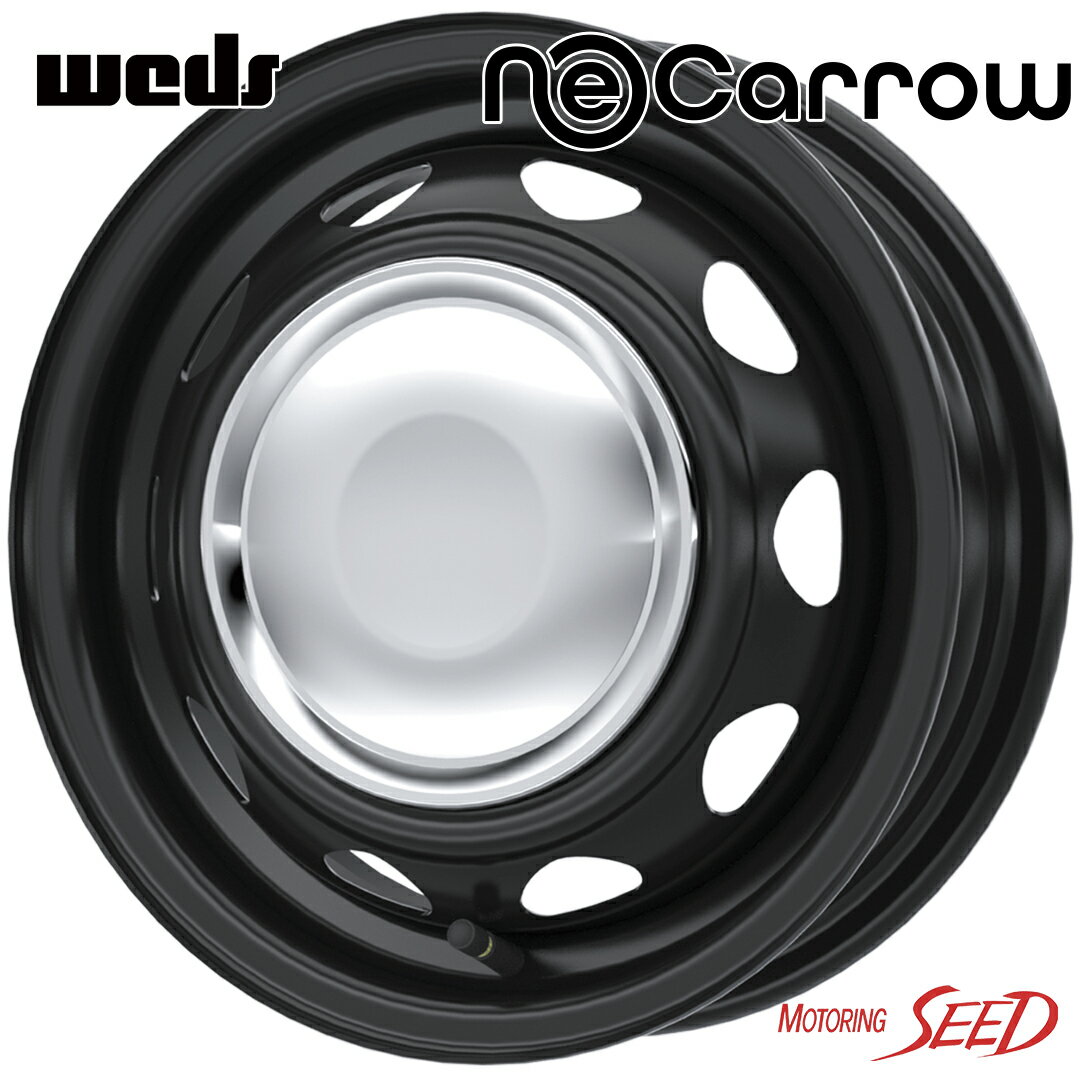 【N-VAN、アトレー等に】weds NeoCarrow 12×3.5B 12H 100/110/114.3 +34 × KENDA KR33 KOMENDO 145R12C 6PR サマータイヤホイール4本セット