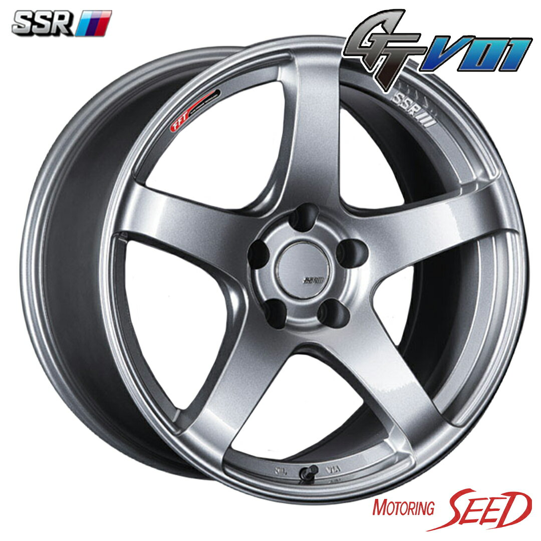【シビック TypeR等に】SSR GT V01 18×7.5J 5H 114.3 +53 × DUNLOP LE MANS V 225/40R18 サマータイヤホイール4本セット
