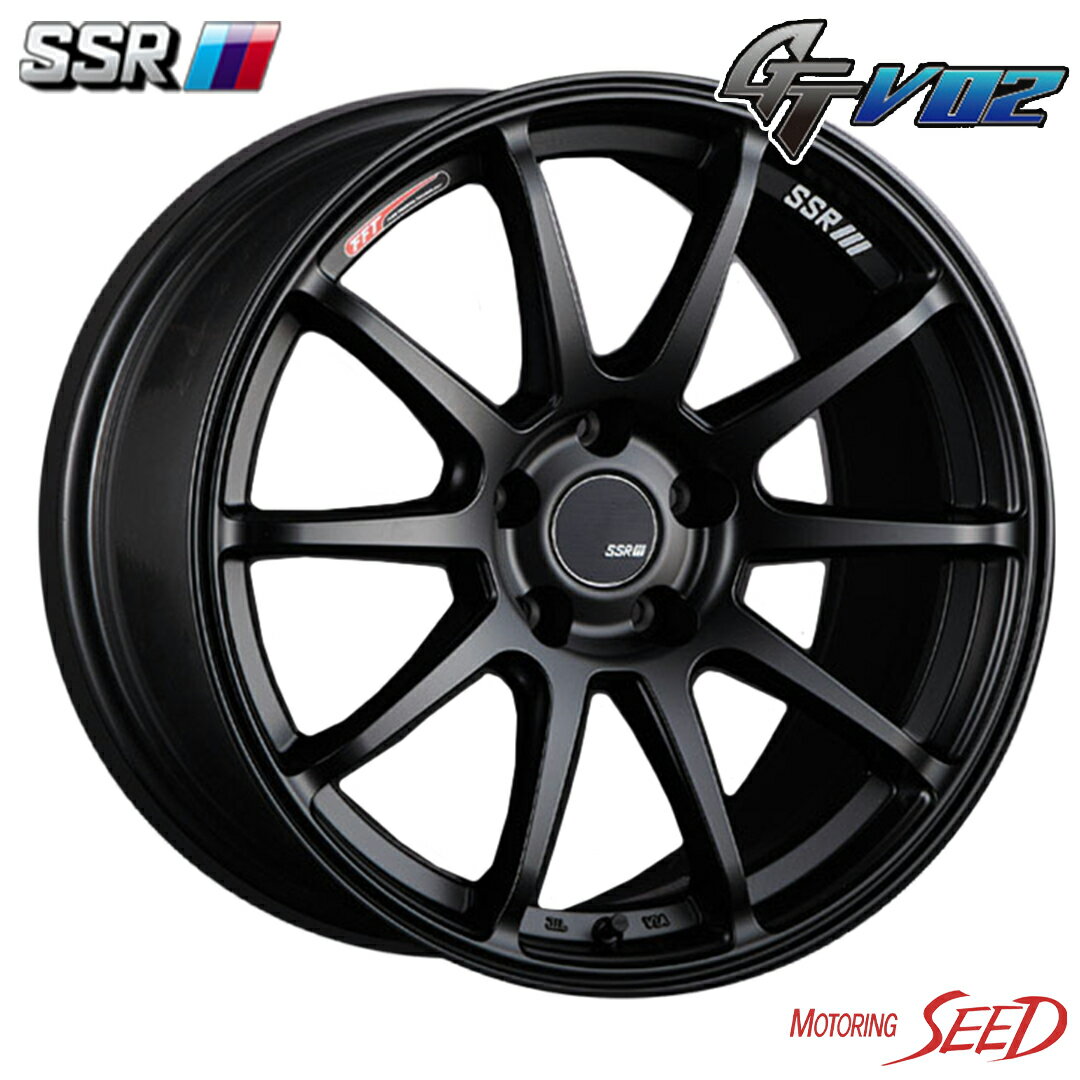 【クラウン、カムリ等に】SSR GT V02 18×7.5J 5H 114.3 +43 × DUNLOP DIREZZA Z3 225/45R18 サマータイヤホイール4本セット