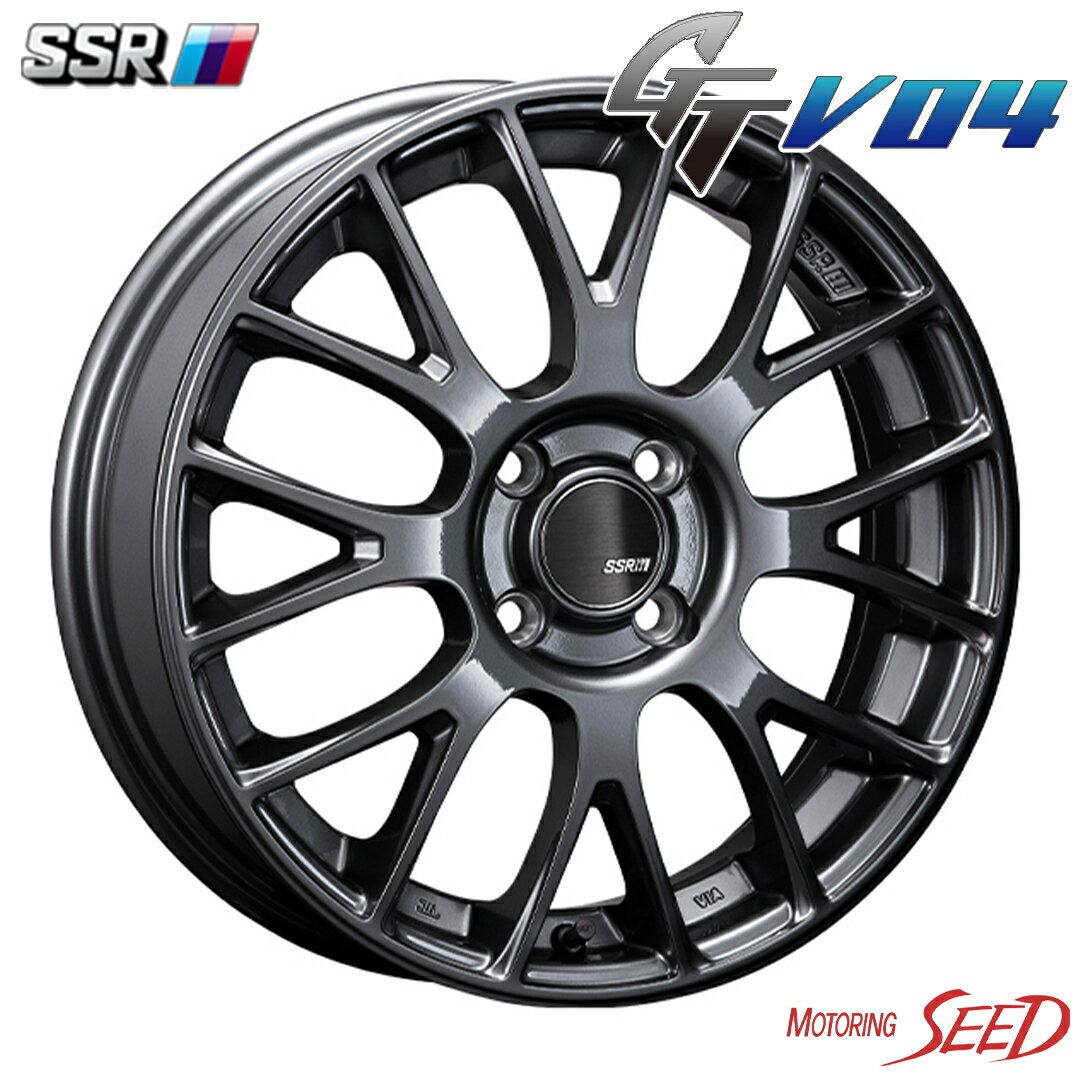 【N-ONE、タント等に】SSR GT V04 15×5J 4H 100 +45 × BRIDGESTONE NEXTRY 165/55R15 サマータイヤホイール4本セット