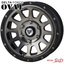 【ハイエース等に】FORCE DELTA FORCE OVAL 16×7J 6H 139.7 +38 × YOKOHAMA GEOLANDAR A/T G015 片側アウトラインホワイトレター LT215/65R16 サマータイヤホイール4本セット