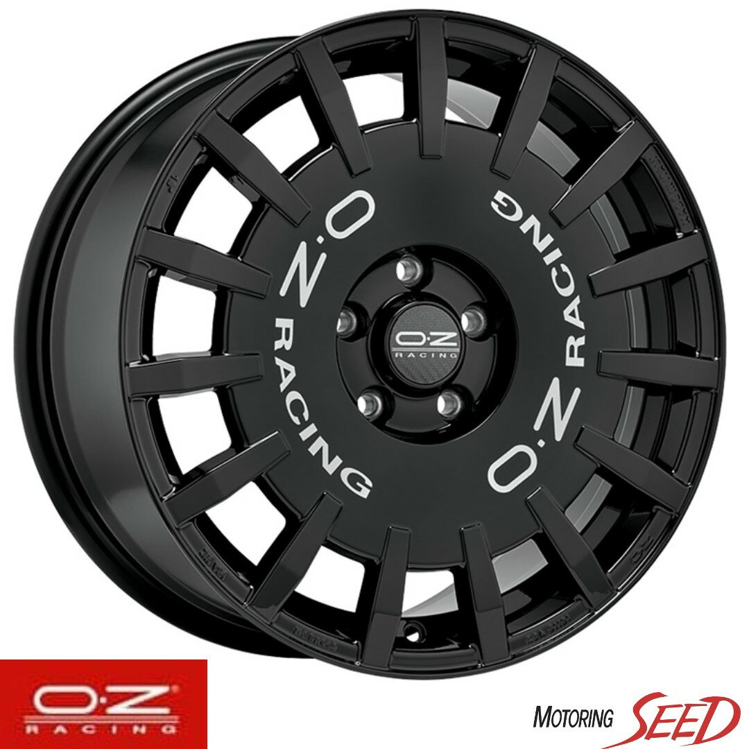 【GRヤリス等に】OZ OZレーシング Rally Racing 18×8J 5H 114.3 45 × DUNLOP DIREZZA DZ102 225/40R18 サマータイヤホイール4本セット