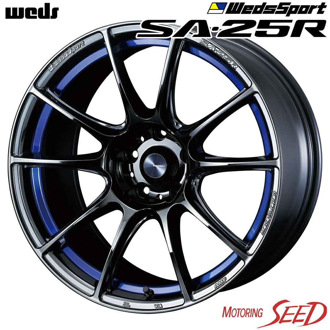 【エスティマ、クラウン等に】WEDS WedsSport SA-25R 18×7J 5H 114.3 +47 × DUNLOP DIREZZA DZ102 225/45R18 サマータイヤホイール4本セット