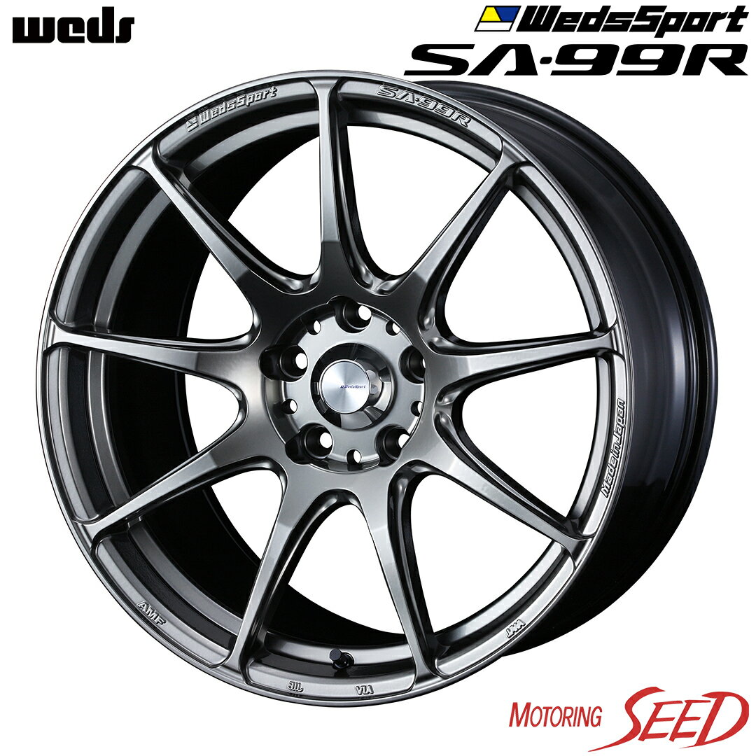 【86、BRZ等に】WEDS WedsSport SA-99R 17×7.5J 5H 100 +48 × ROADSTONE EUROVIS Sport 04 215/45R17 サマータイヤホイール4本セット