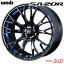 【エルグランド E52系等に】WEDS WedsSport SA-20R 18×8.5J 5H 114.3 50 × BRIDGESTONE ALENZA LX100 225/55R18 サマータイヤホイール4本セット