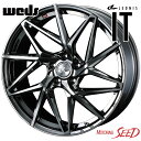 【エスティマ、クラウン等に】WEDS LEONIS IT 18×7J 5H 114.3 +47 × BRIDGESTONE POTENZA S007A 225/45R18 サマータイヤホイール4本セット