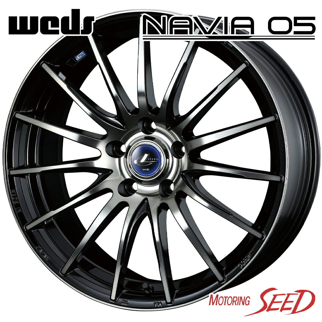 yEBbVɁzWEDS LEONIS NAVIA05 18~7J 5H 100 +47 ~ DUNLOP GiZ[u EC204 215/45R18 T}[^CzC[4{Zbg