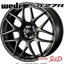 【エルグランド等に】WEDS WedsSport SA-27R 17×7J 5H 114.3 +53 × DUNLOP ALL SEASON MAXX AS1 225/60R17 オールシーズンタイヤホイール4本セット