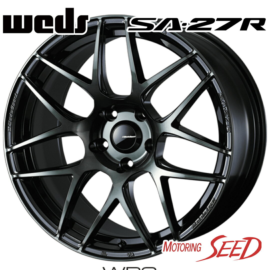 【カローラルミオン等に】WEDS WedsSport SA-27R 17×7J 5H 114.3 +40 × YOKOHAMA ADVAN A052 215/45R17 サマータイヤホイール4本セット